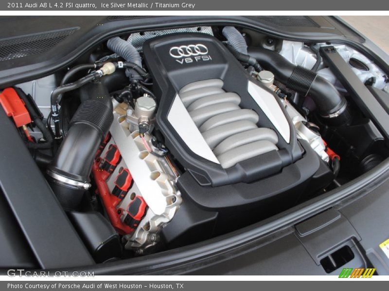 Ice Silver Metallic / Titanium Grey 2011 Audi A8 L 4.2 FSI quattro