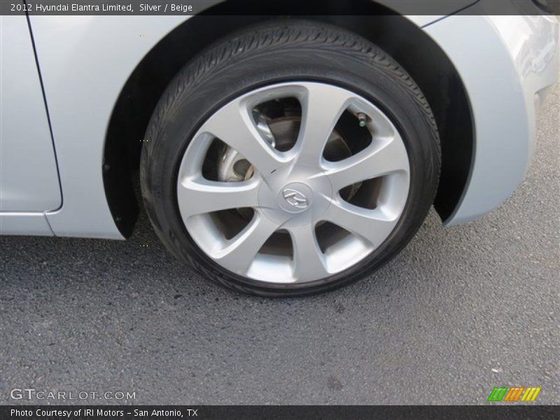 Silver / Beige 2012 Hyundai Elantra Limited