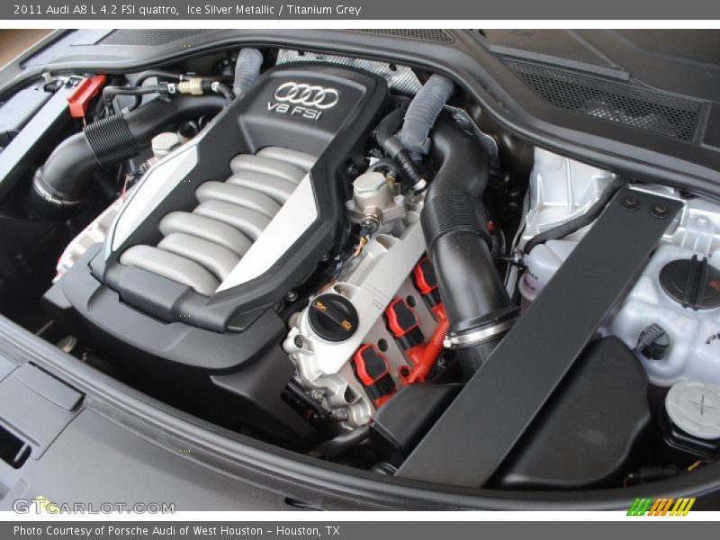 Ice Silver Metallic / Titanium Grey 2011 Audi A8 L 4.2 FSI quattro