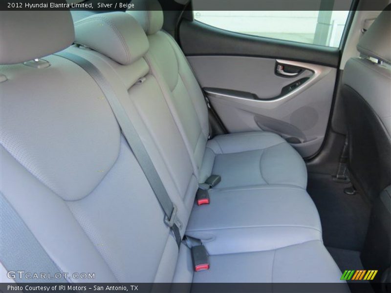 Silver / Beige 2012 Hyundai Elantra Limited