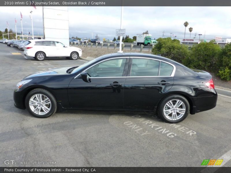 Obsidian Black / Graphite 2010 Infiniti G 37 Journey Sedan