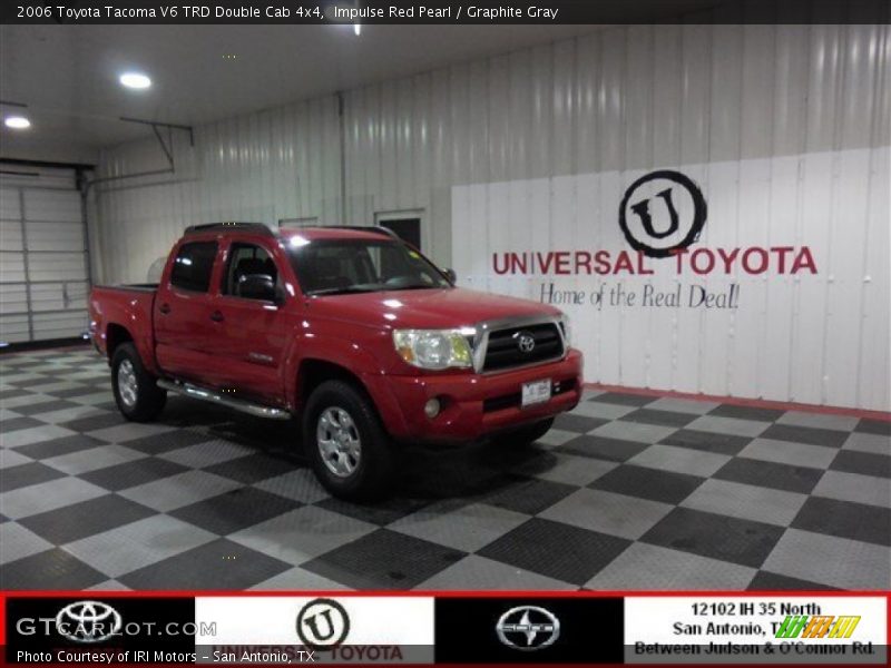 Impulse Red Pearl / Graphite Gray 2006 Toyota Tacoma V6 TRD Double Cab 4x4