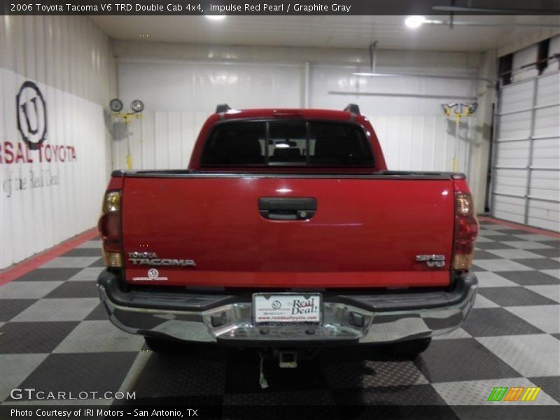 Impulse Red Pearl / Graphite Gray 2006 Toyota Tacoma V6 TRD Double Cab 4x4