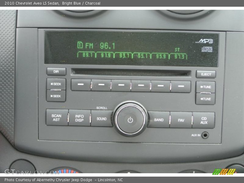 Bright Blue / Charcoal 2010 Chevrolet Aveo LS Sedan