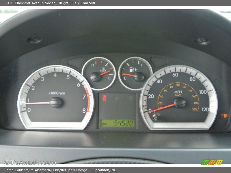 Bright Blue / Charcoal 2010 Chevrolet Aveo LS Sedan