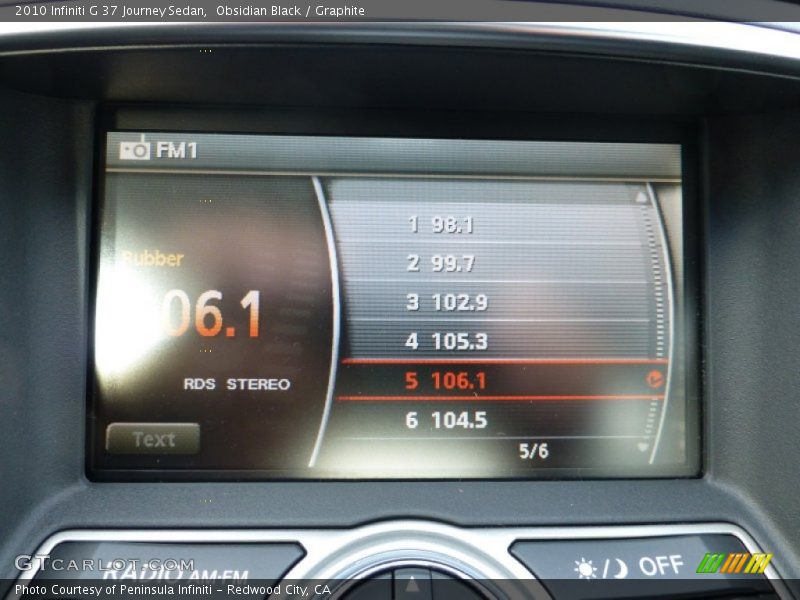 Obsidian Black / Graphite 2010 Infiniti G 37 Journey Sedan