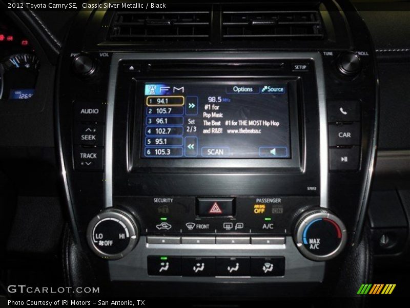 Classic Silver Metallic / Black 2012 Toyota Camry SE