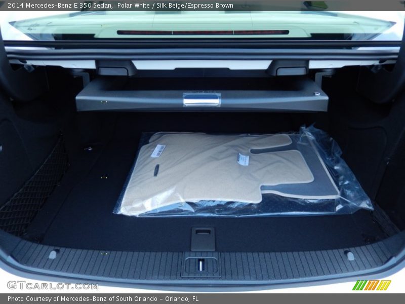 Polar White / Silk Beige/Espresso Brown 2014 Mercedes-Benz E 350 Sedan