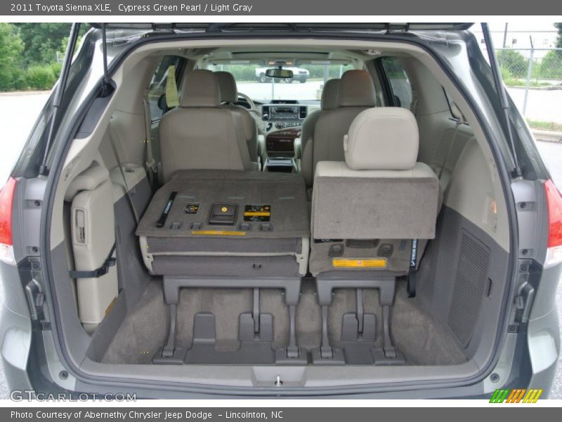 Cypress Green Pearl / Light Gray 2011 Toyota Sienna XLE