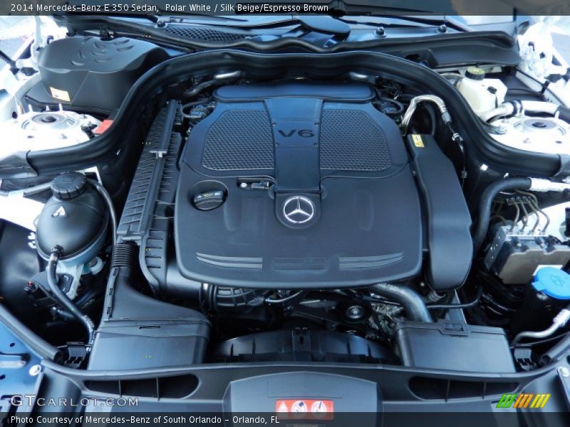 Polar White / Silk Beige/Espresso Brown 2014 Mercedes-Benz E 350 Sedan