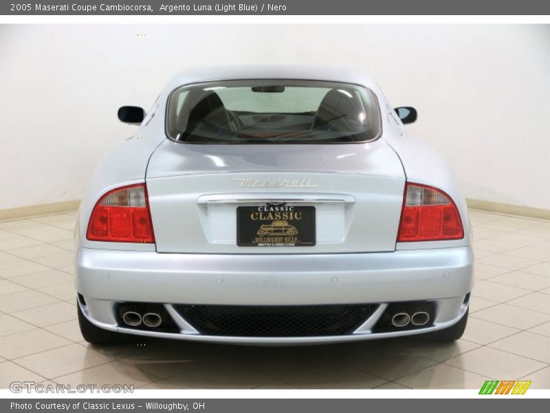 Argento Luna (Light Blue) / Nero 2005 Maserati Coupe Cambiocorsa