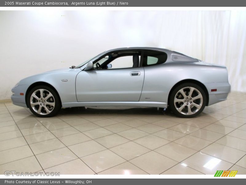 Argento Luna (Light Blue) / Nero 2005 Maserati Coupe Cambiocorsa
