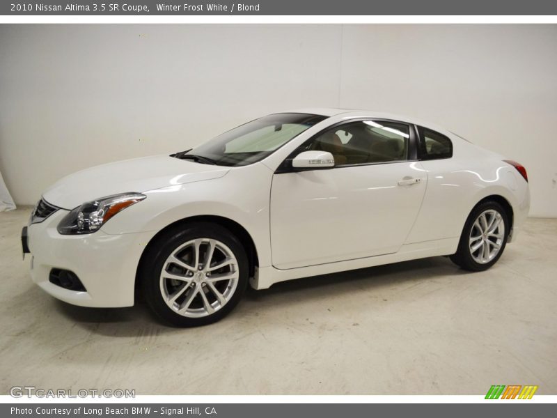 Winter Frost White / Blond 2010 Nissan Altima 3.5 SR Coupe