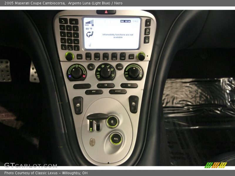 Controls of 2005 Coupe Cambiocorsa