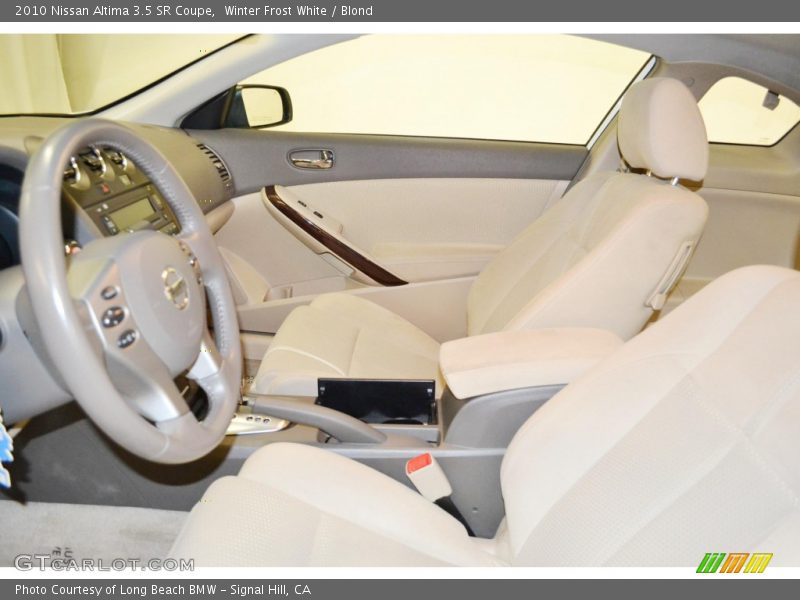 Winter Frost White / Blond 2010 Nissan Altima 3.5 SR Coupe