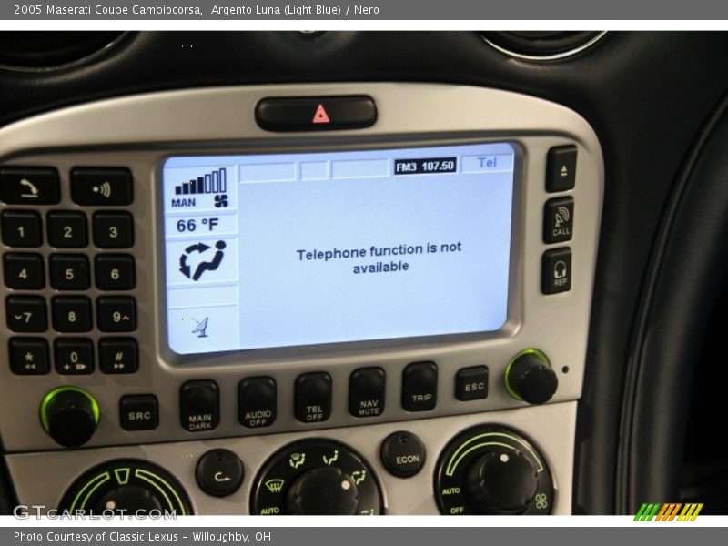Controls of 2005 Coupe Cambiocorsa