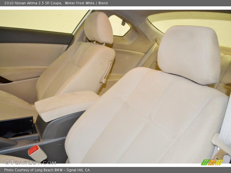 Winter Frost White / Blond 2010 Nissan Altima 3.5 SR Coupe