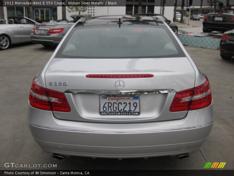 Iridium Silver Metallic / Black 2011 Mercedes-Benz E 350 Coupe
