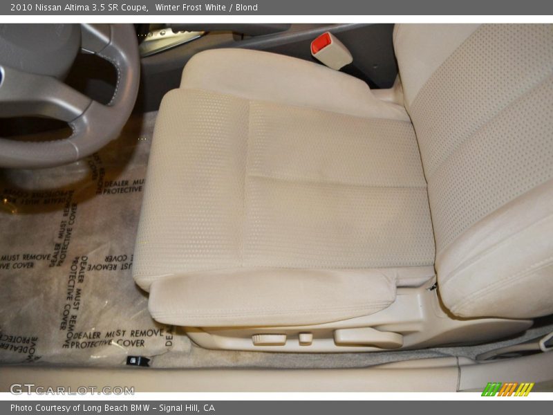 Winter Frost White / Blond 2010 Nissan Altima 3.5 SR Coupe