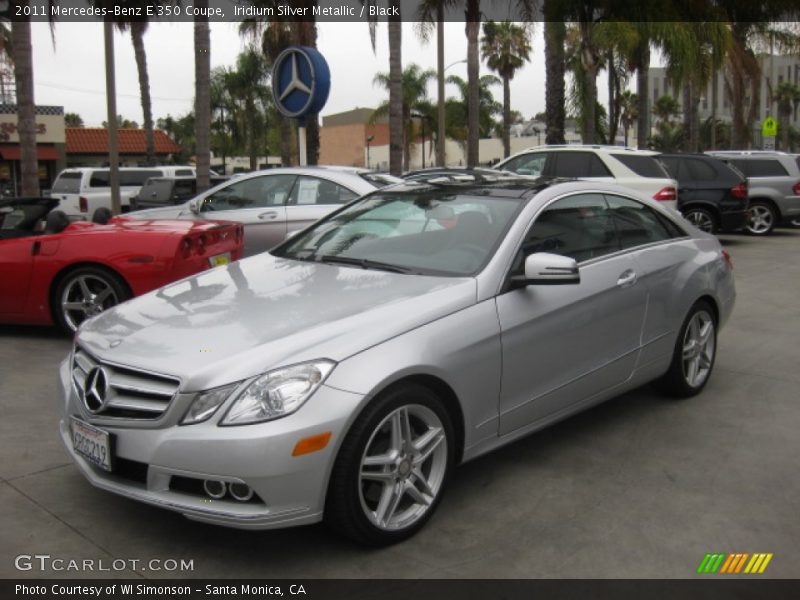 Iridium Silver Metallic / Black 2011 Mercedes-Benz E 350 Coupe