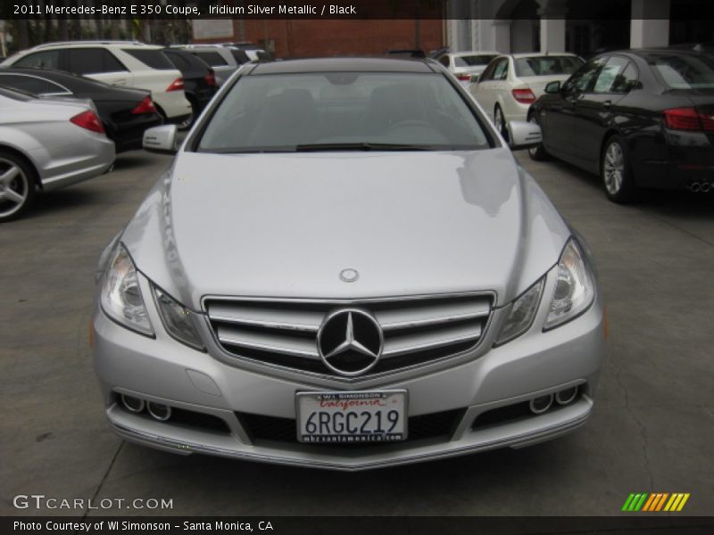 Iridium Silver Metallic / Black 2011 Mercedes-Benz E 350 Coupe