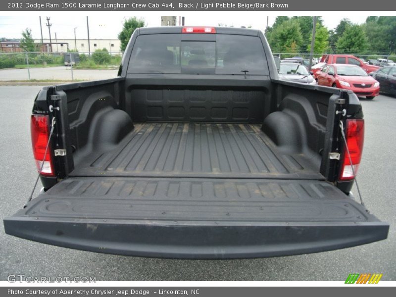 Black / Light Pebble Beige/Bark Brown 2012 Dodge Ram 1500 Laramie Longhorn Crew Cab 4x4
