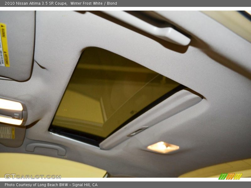 Winter Frost White / Blond 2010 Nissan Altima 3.5 SR Coupe