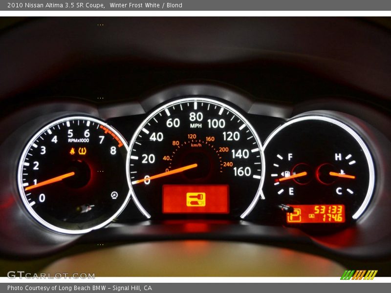 Winter Frost White / Blond 2010 Nissan Altima 3.5 SR Coupe