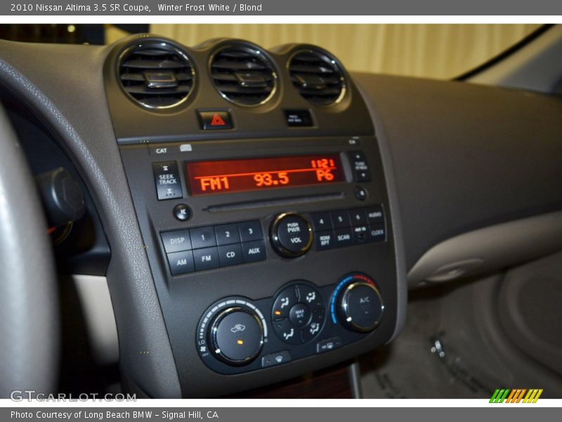 Winter Frost White / Blond 2010 Nissan Altima 3.5 SR Coupe