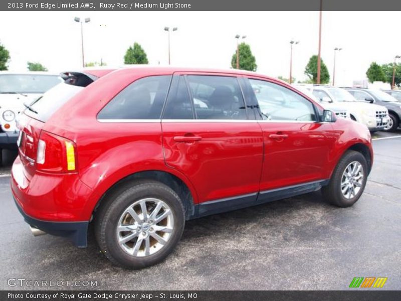 Ruby Red / Medium Light Stone 2013 Ford Edge Limited AWD