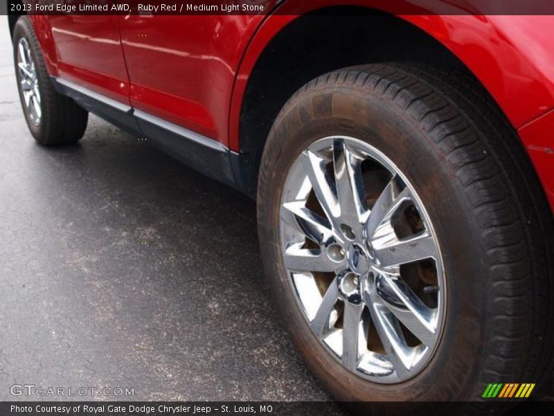 Ruby Red / Medium Light Stone 2013 Ford Edge Limited AWD