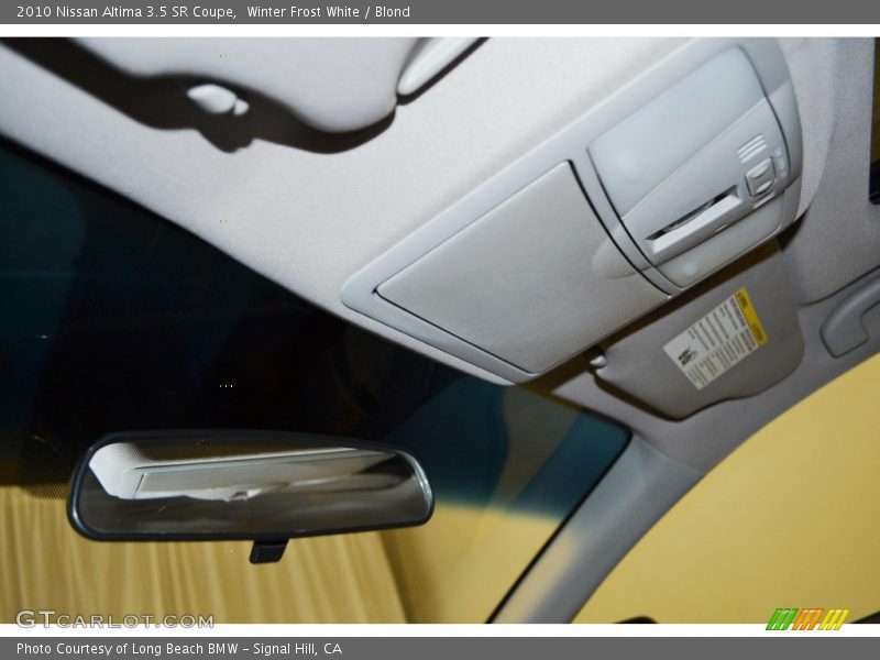 Winter Frost White / Blond 2010 Nissan Altima 3.5 SR Coupe