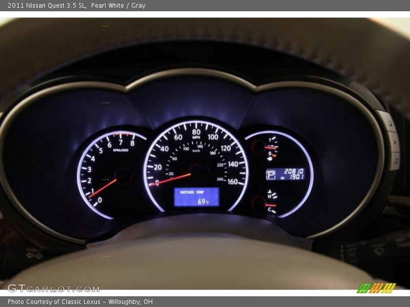 Pearl White / Gray 2011 Nissan Quest 3.5 SL