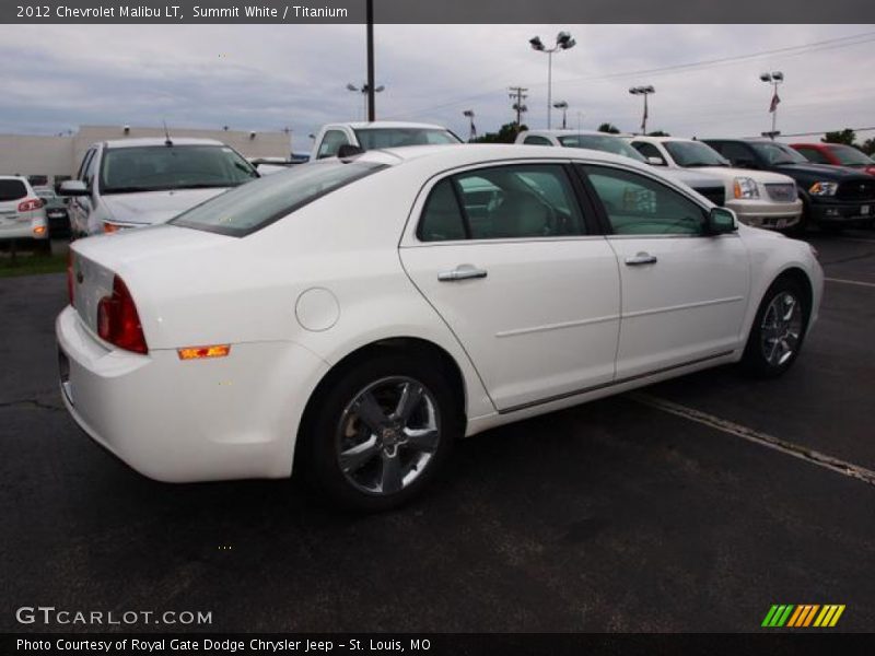 Summit White / Titanium 2012 Chevrolet Malibu LT