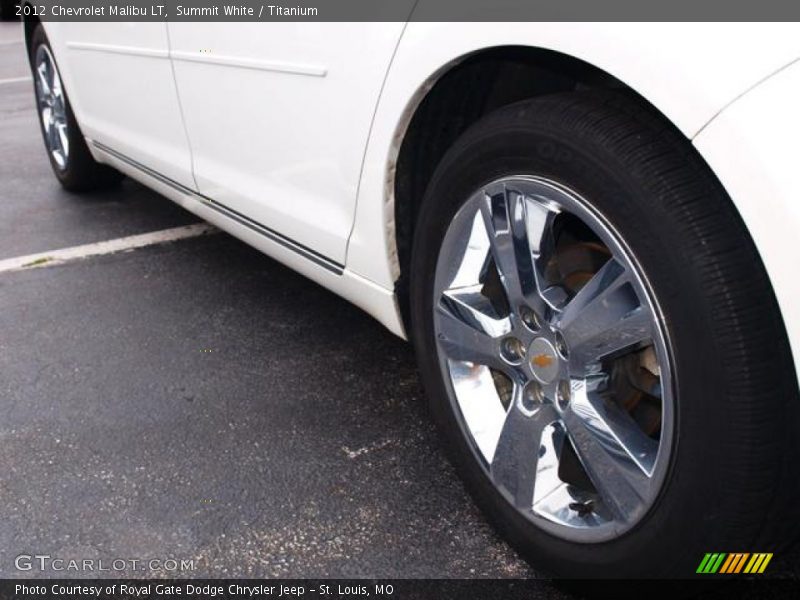 Summit White / Titanium 2012 Chevrolet Malibu LT