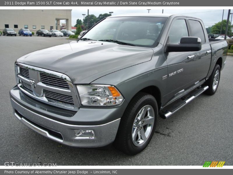 Mineral Gray Metallic / Dark Slate Gray/Medium Graystone 2011 Dodge Ram 1500 SLT Crew Cab 4x4