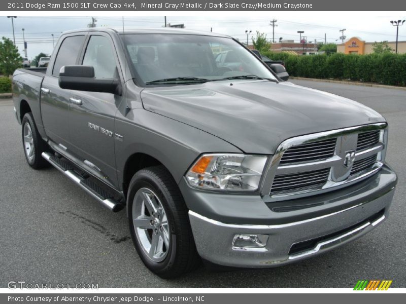 Mineral Gray Metallic / Dark Slate Gray/Medium Graystone 2011 Dodge Ram 1500 SLT Crew Cab 4x4