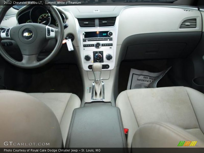Summit White / Titanium 2012 Chevrolet Malibu LT