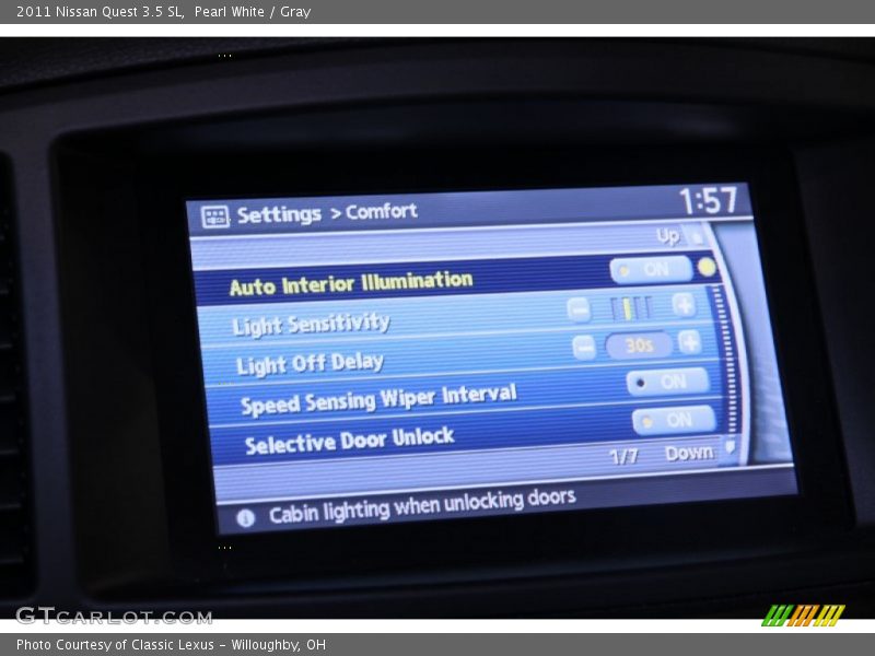Pearl White / Gray 2011 Nissan Quest 3.5 SL