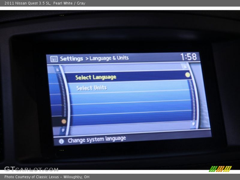 Pearl White / Gray 2011 Nissan Quest 3.5 SL