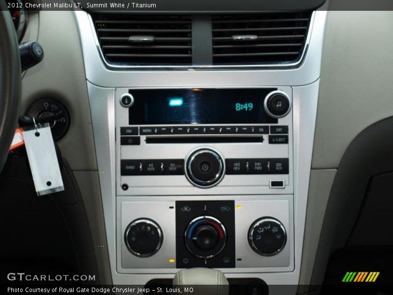 Summit White / Titanium 2012 Chevrolet Malibu LT