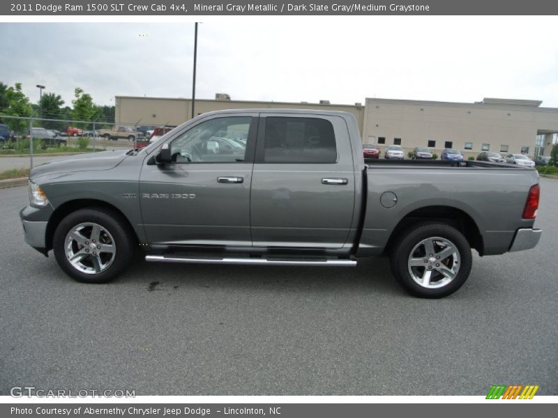 Mineral Gray Metallic / Dark Slate Gray/Medium Graystone 2011 Dodge Ram 1500 SLT Crew Cab 4x4