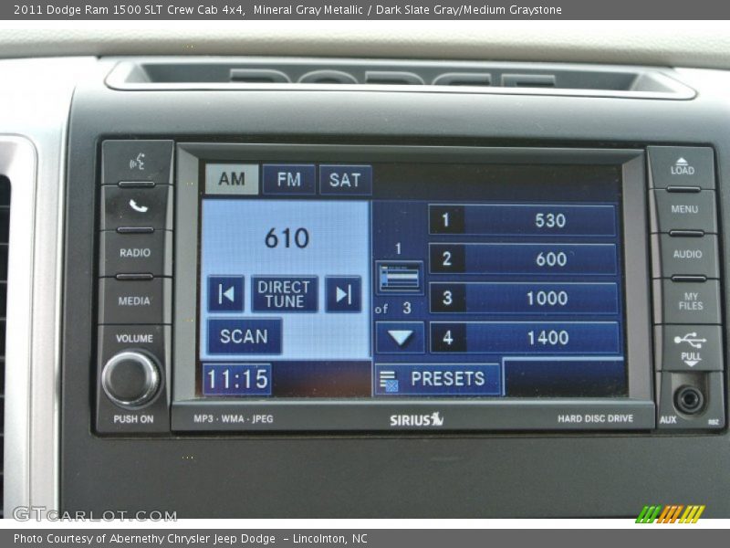 Mineral Gray Metallic / Dark Slate Gray/Medium Graystone 2011 Dodge Ram 1500 SLT Crew Cab 4x4
