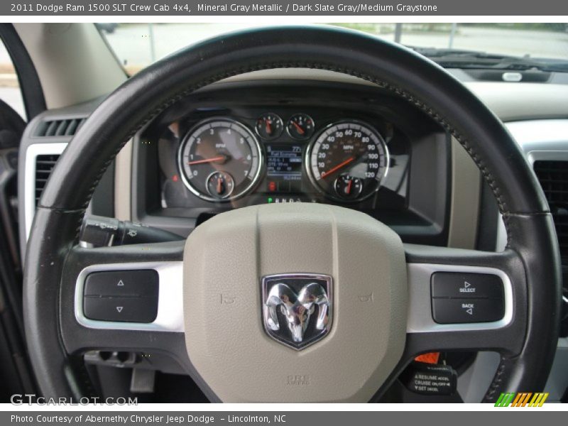 Mineral Gray Metallic / Dark Slate Gray/Medium Graystone 2011 Dodge Ram 1500 SLT Crew Cab 4x4