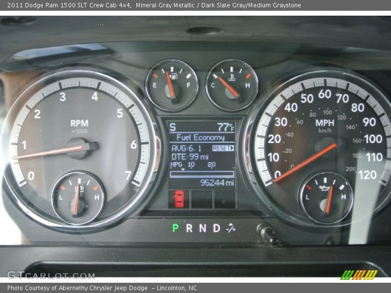Mineral Gray Metallic / Dark Slate Gray/Medium Graystone 2011 Dodge Ram 1500 SLT Crew Cab 4x4