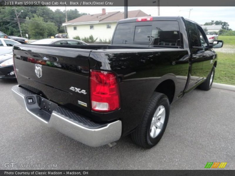 Black / Black/Diesel Gray 2013 Ram 1500 SLT Quad Cab 4x4