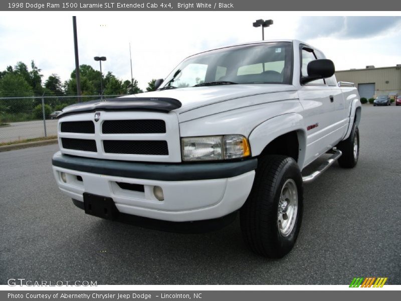 Bright White / Black 1998 Dodge Ram 1500 Laramie SLT Extended Cab 4x4