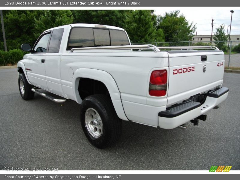Bright White / Black 1998 Dodge Ram 1500 Laramie SLT Extended Cab 4x4