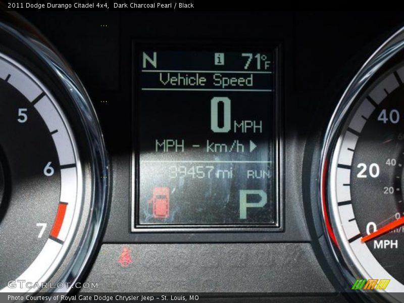 Dark Charcoal Pearl / Black 2011 Dodge Durango Citadel 4x4