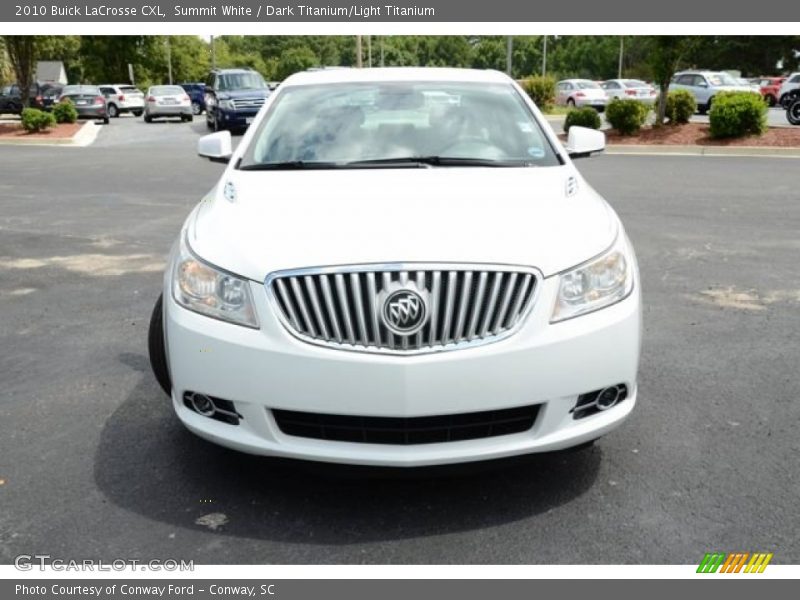 Summit White / Dark Titanium/Light Titanium 2010 Buick LaCrosse CXL
